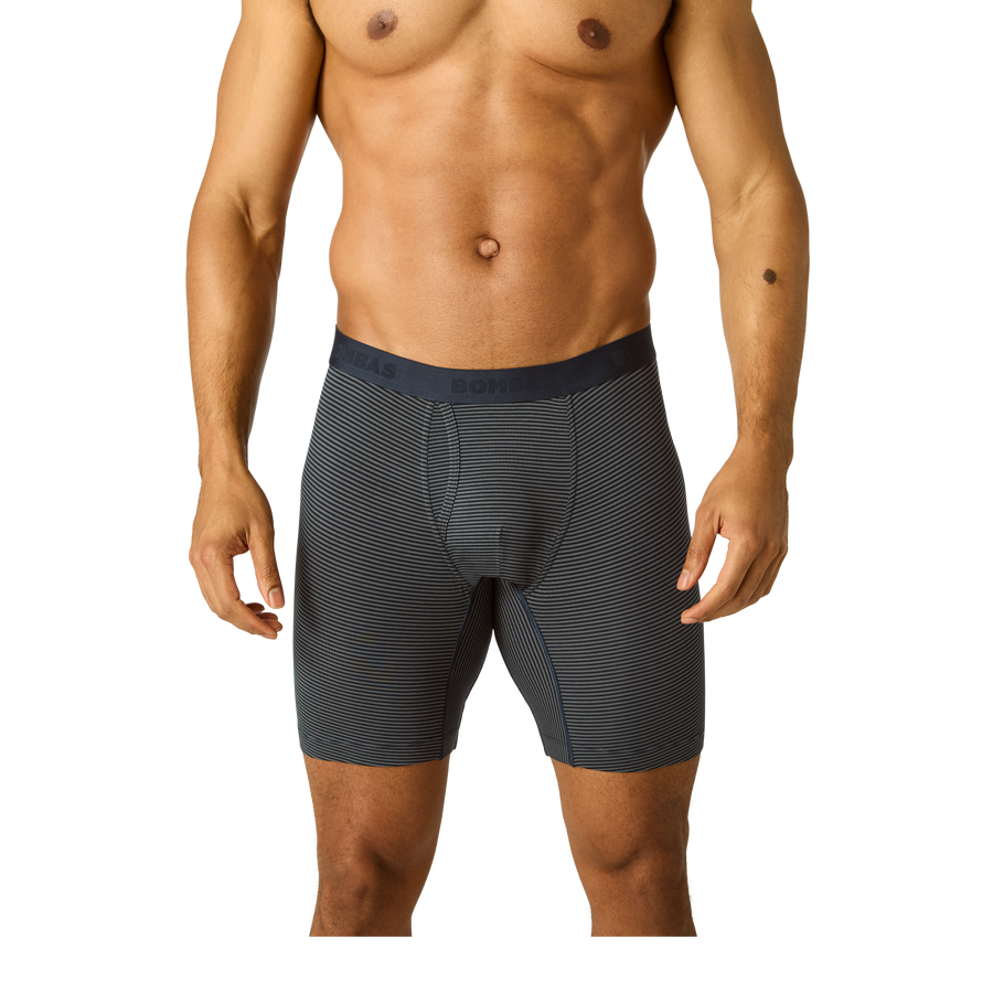Men's Cotton Modal Blend Long Boxer Brief 8" - Easy Soft Support