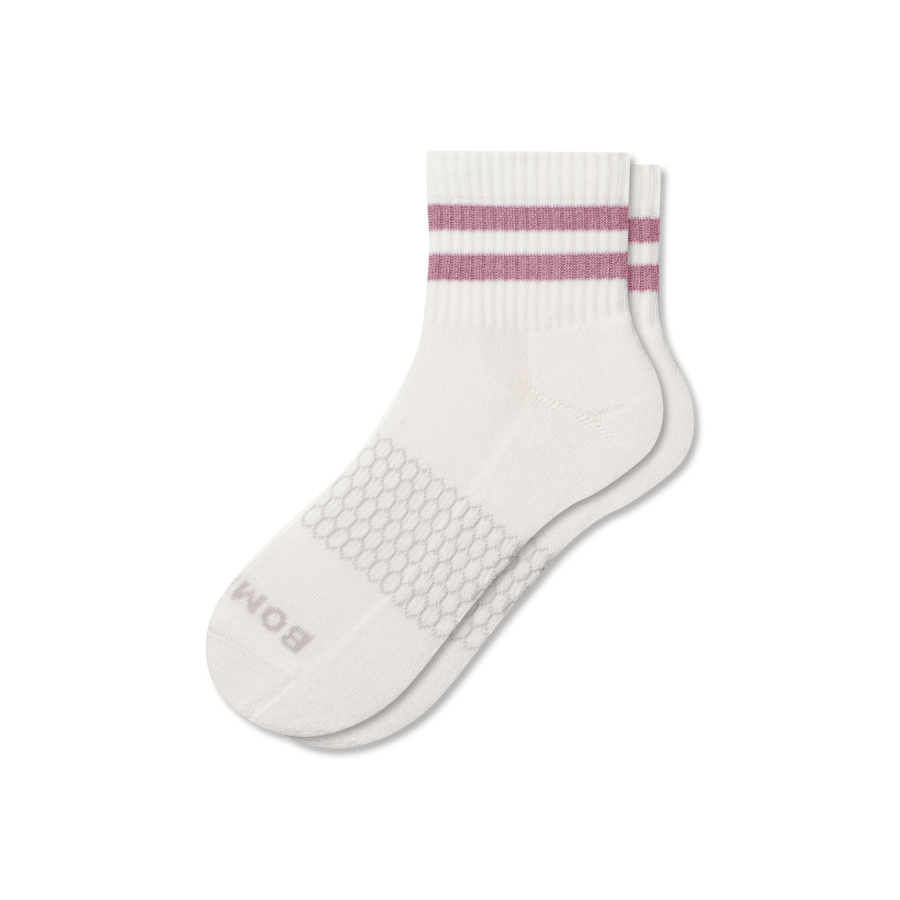 Women's Vintage Stripes Quarter Socks - Smooth Lounge Step