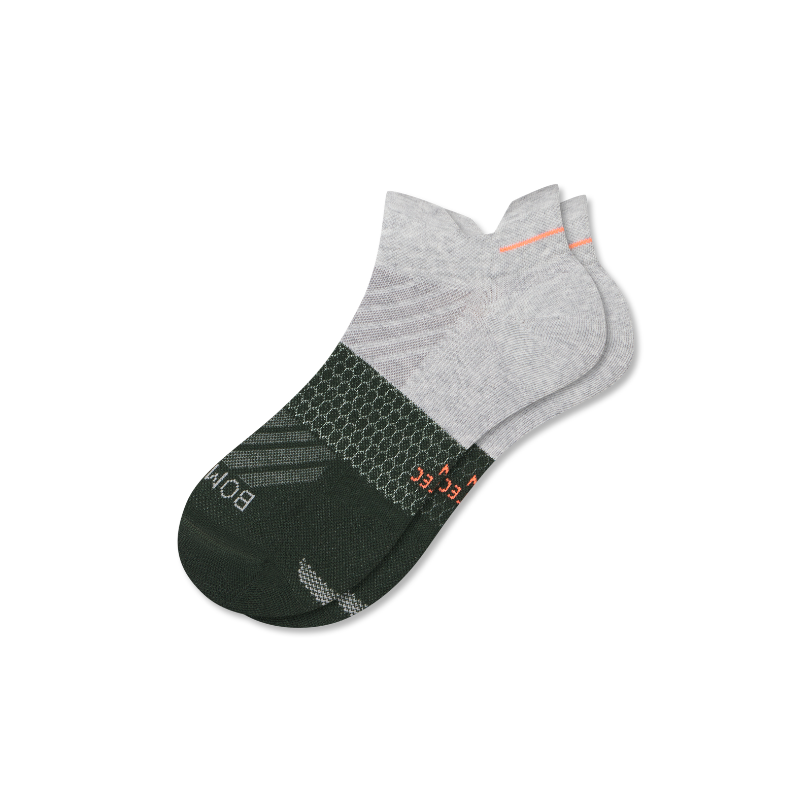 Running Ankle Socks - Varsity Grey Heather / Dark Elm L [9189]