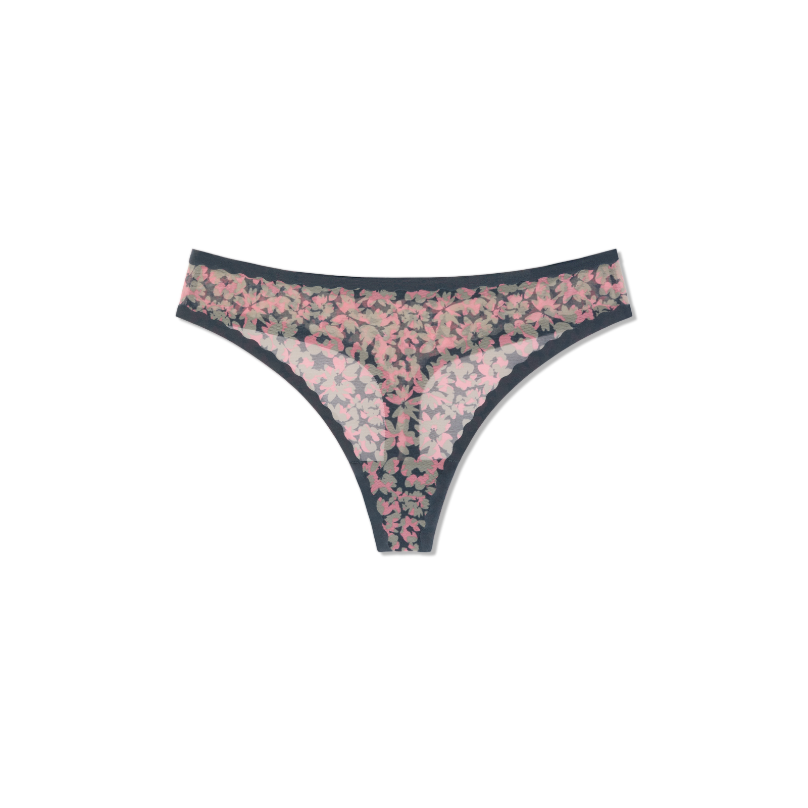 Women's SoftMesh Thong - pebble floral print L [9347]