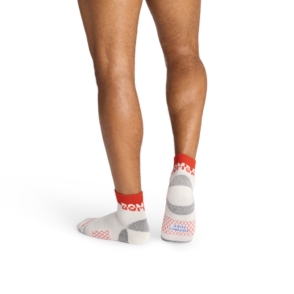 Merino Wool Blend Hiking Quarter Socks - vintage linen MO2 [9718]