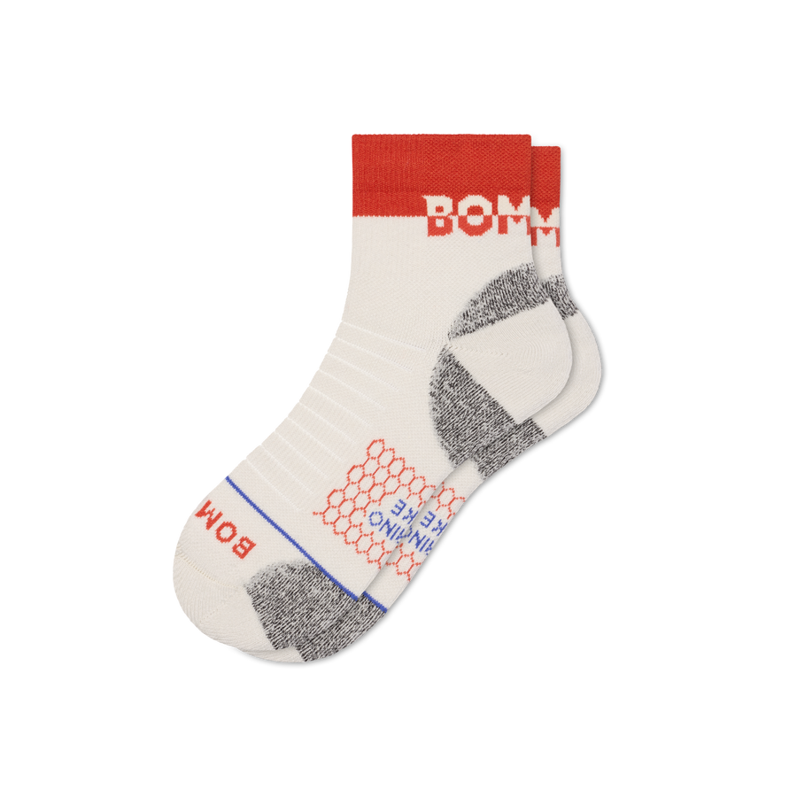 Women's Merino Wool Blend Hiking Quarter Socks - Cushion Ankle Move