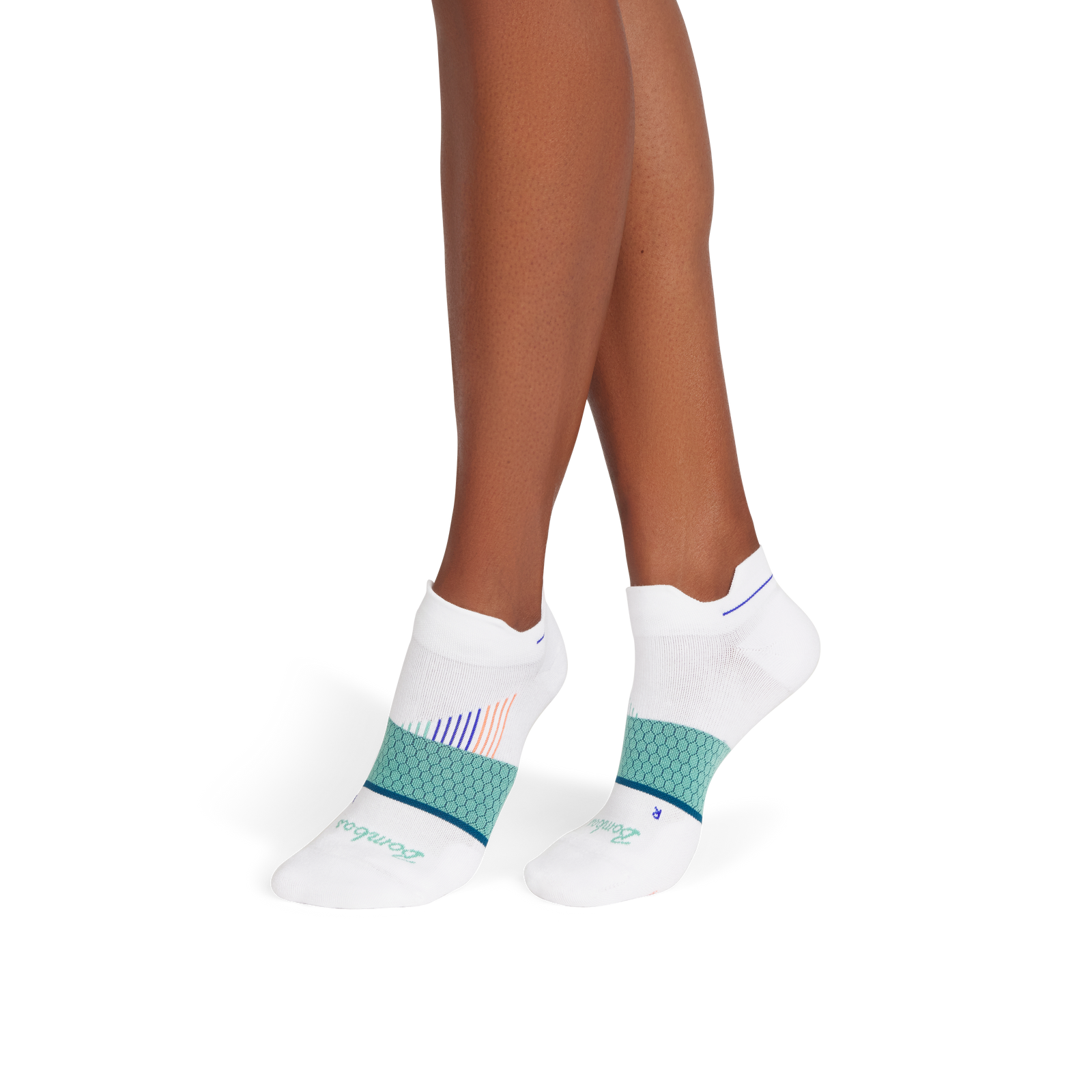 Running Ankle Socks - white celadon WO1 [9722]