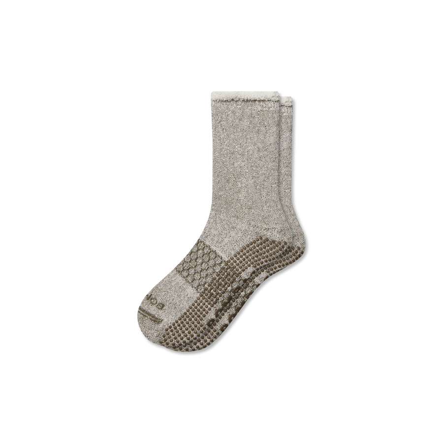 Women’s Roll-Top Merino Blend Gripper House Sock - Run Low Cut Fit