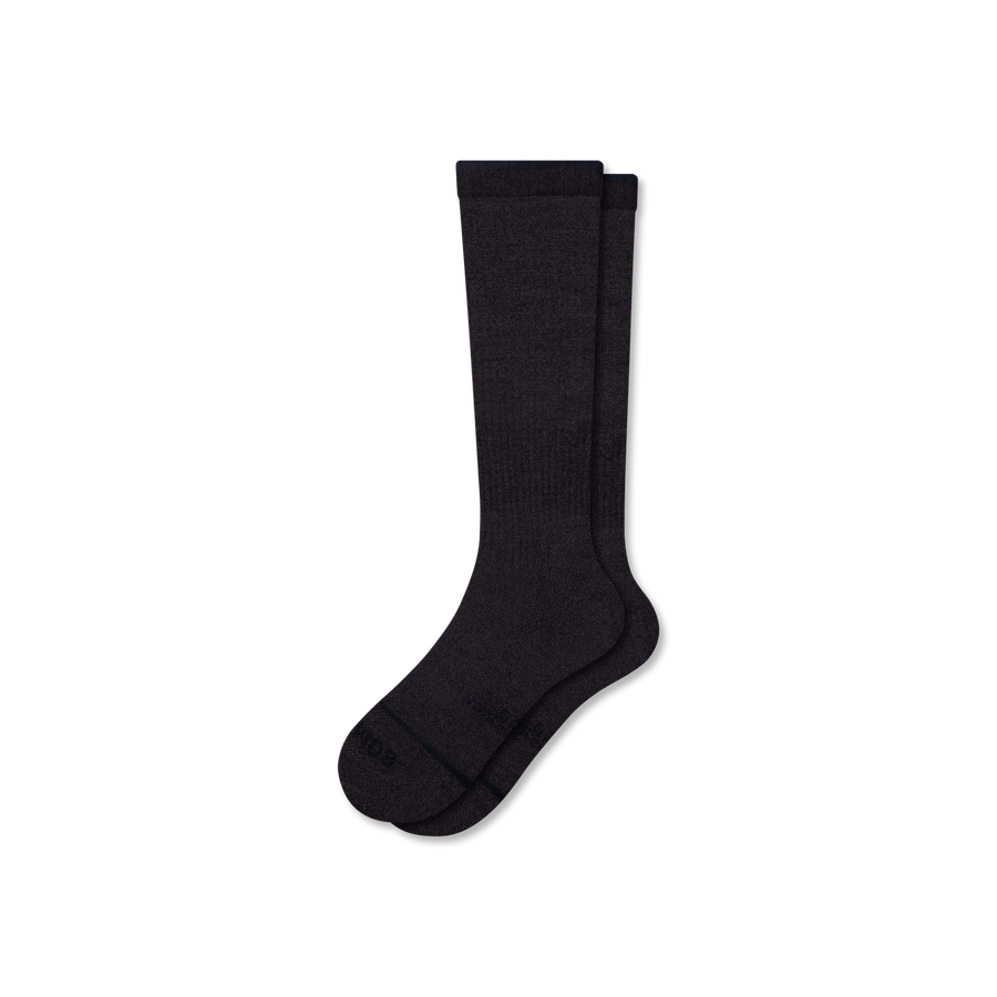 Men's Merino Wool Blend Everyday Compression Knee High Socks (15-20mmHg) - Active Gym Fit