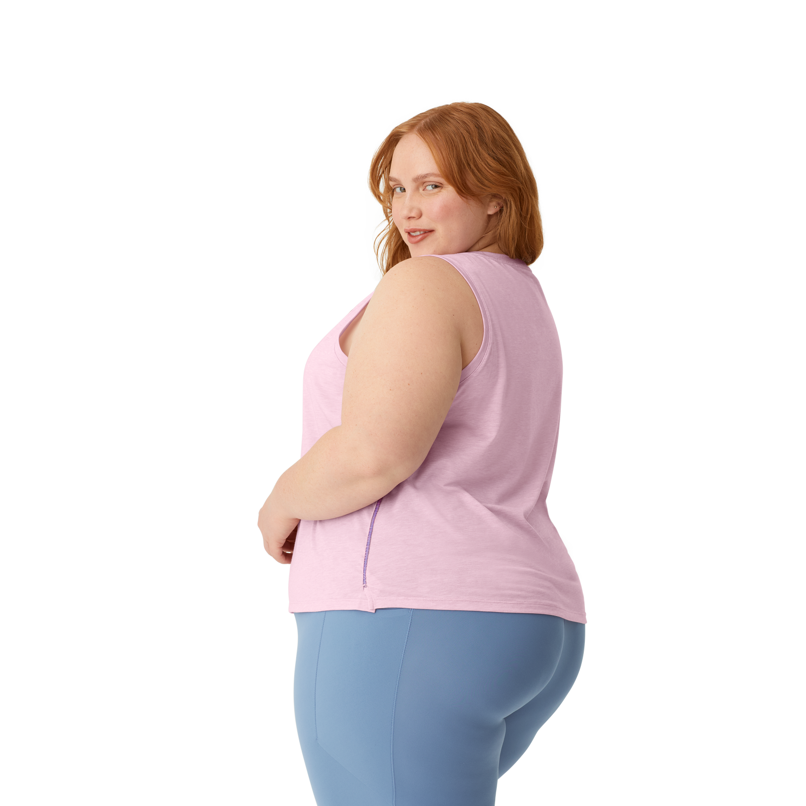 Soft Tech Tank Top Mauve WO4 Plus