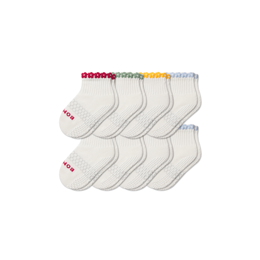 Toddler Daisy Chain Gripper Calf Sock 8-Pack - Modern Rotation