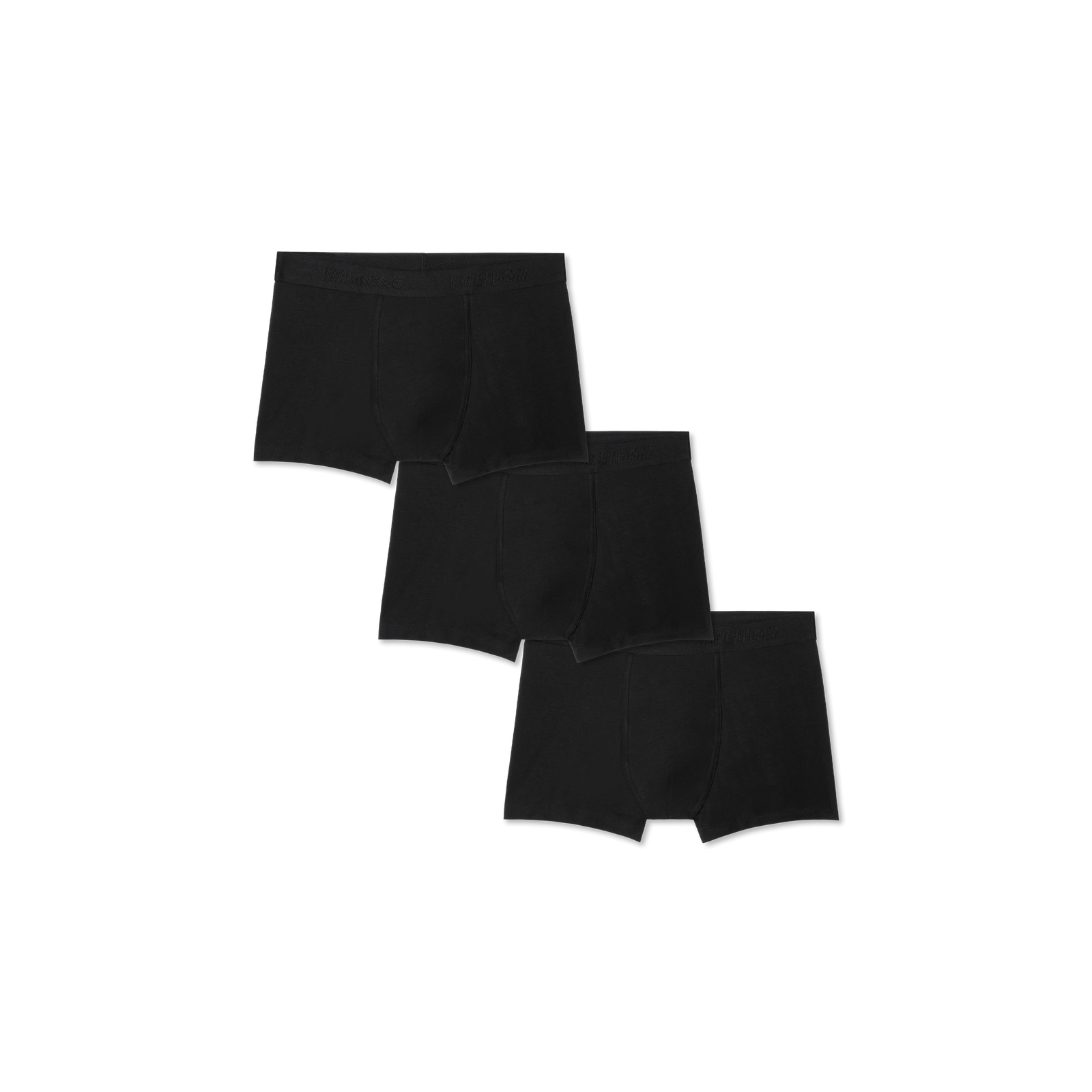 Men's Cotton Modal Blend Trunk 3-Pack - Black