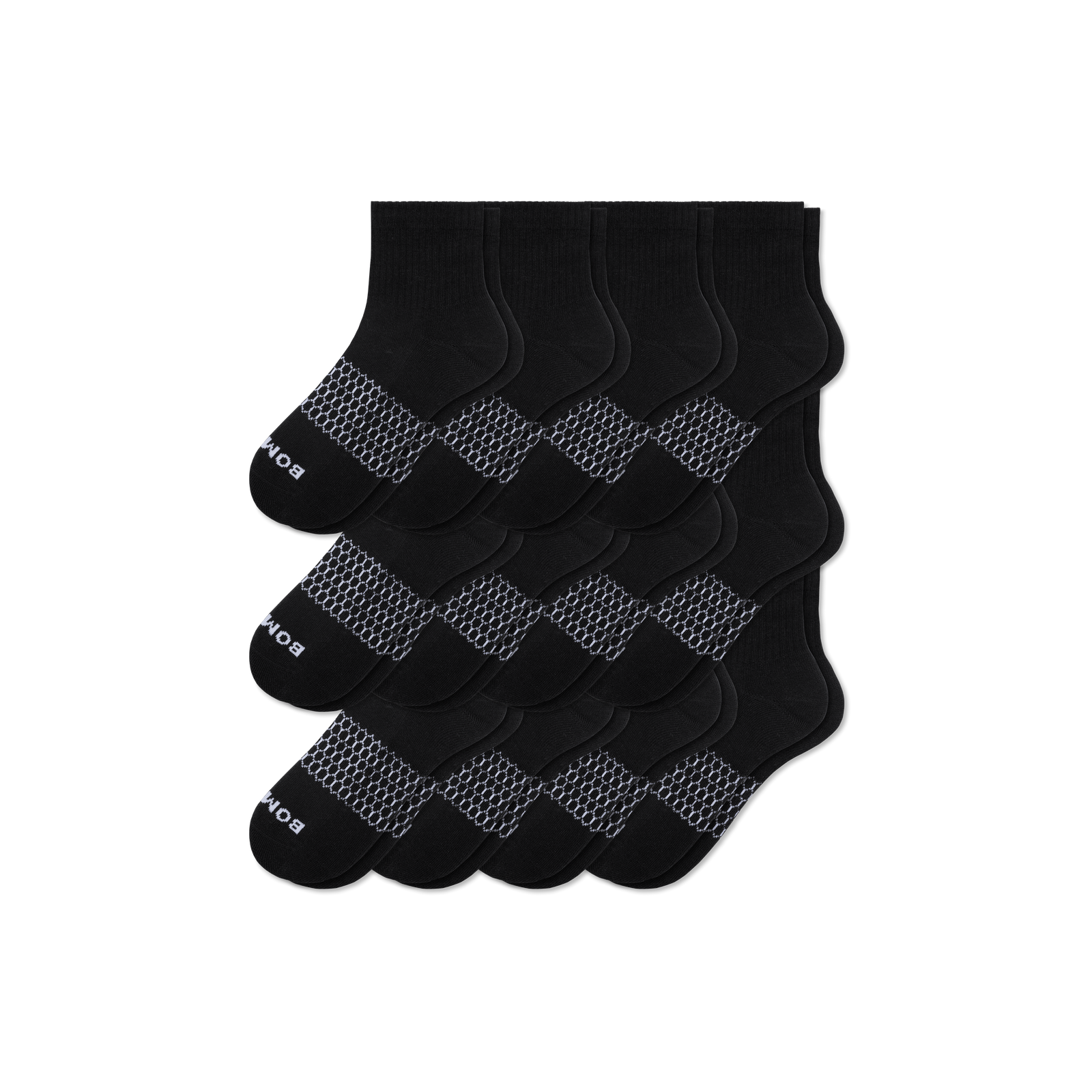Quarter Sock 12-Pack - black L