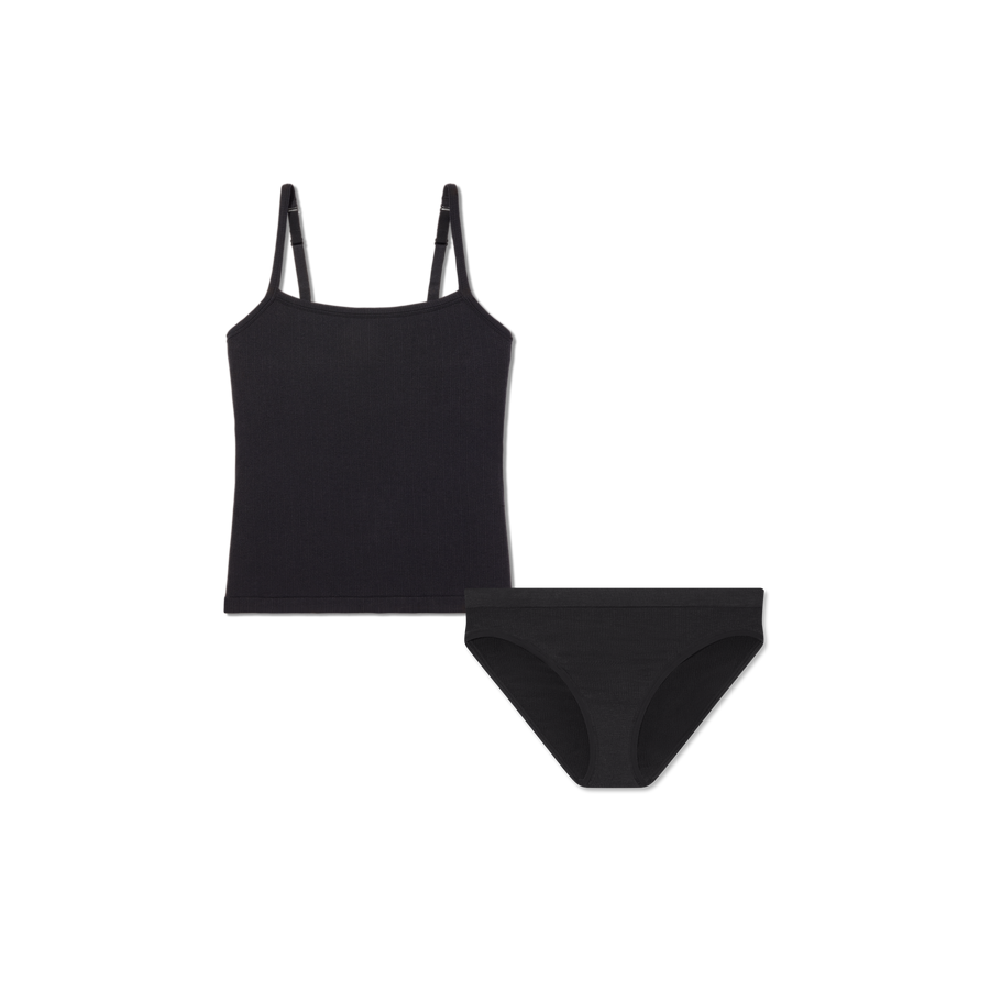 Women's Built-In Bra Seamless Cami + Bikini Pack - Seamless Weekend Support