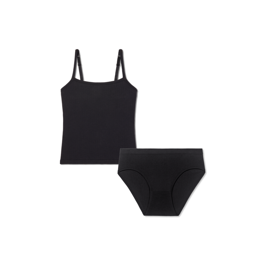 Women's Built-In Bra Seamless Cami + Brief Pack - Daily Layer Hold