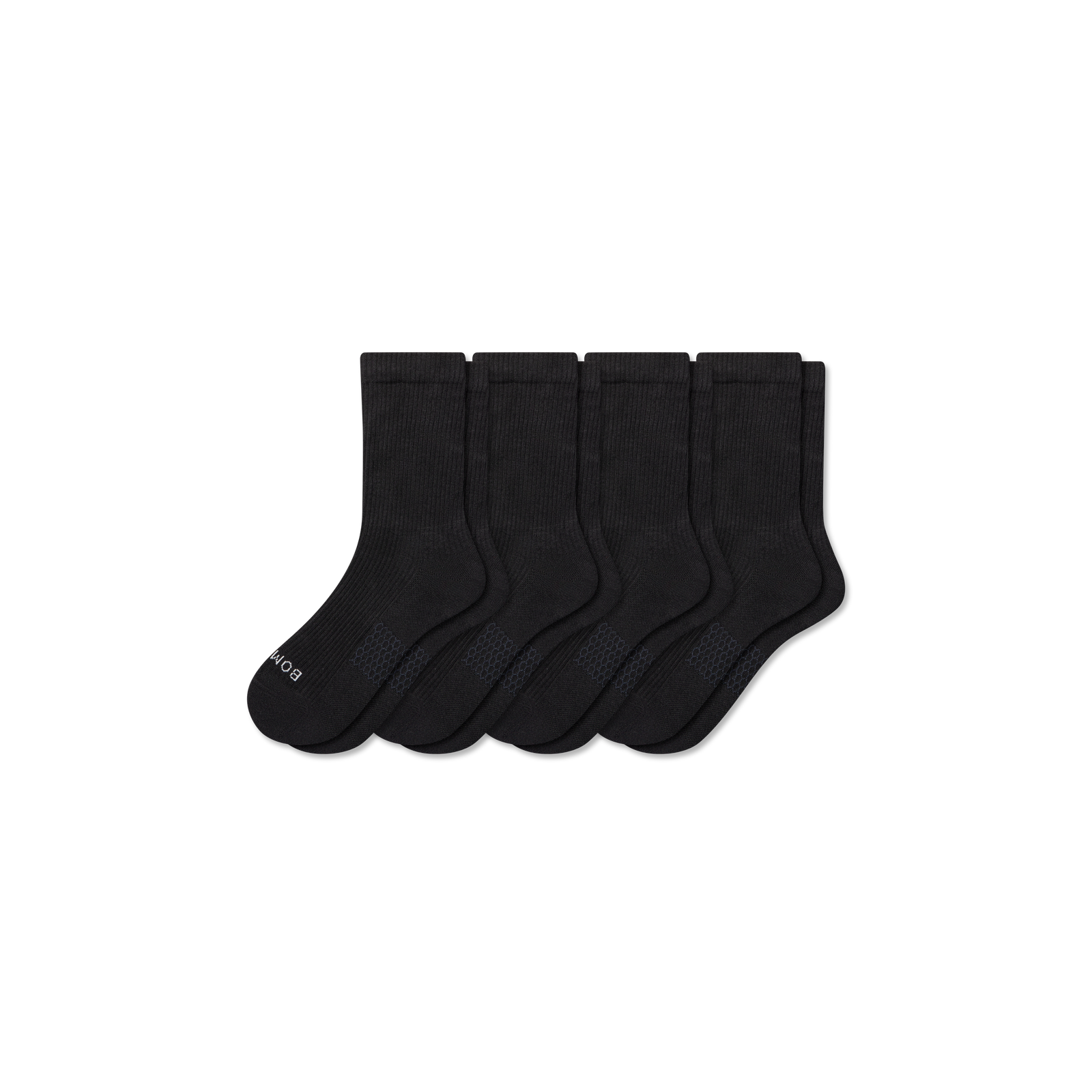 Men's Modern Rib Half Calf Sock 4-Pack - black mix L