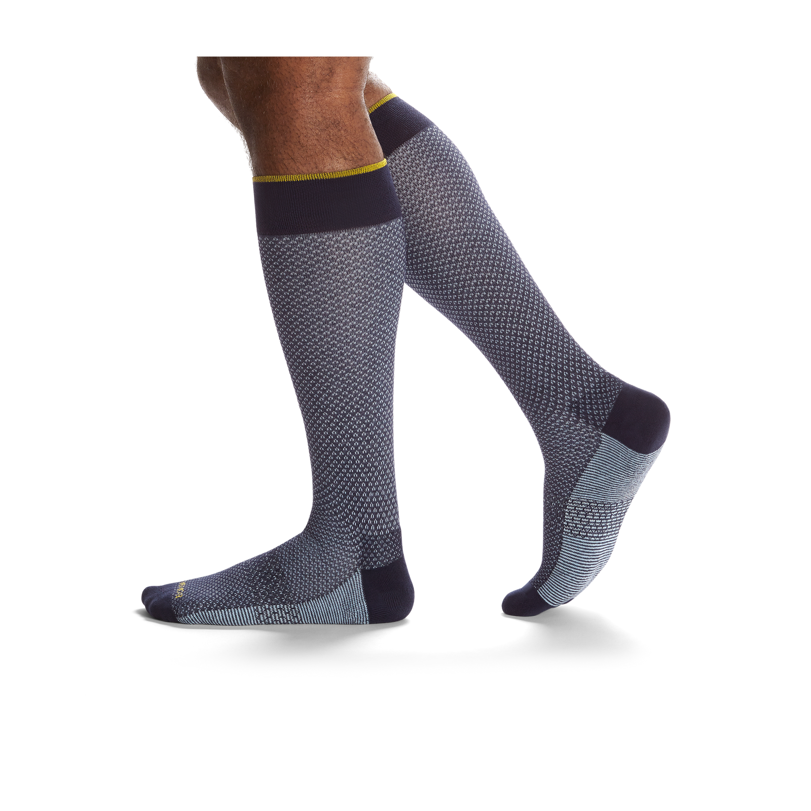 Men's Dress Knee High Sock 4-Pack - blue-black-red-mix - 9