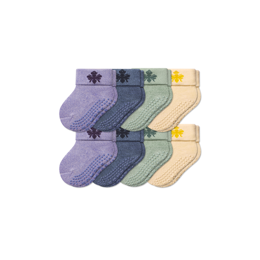 Baby Gripper Sock 8-Pack (6-12 Months) - Outdoor Fit