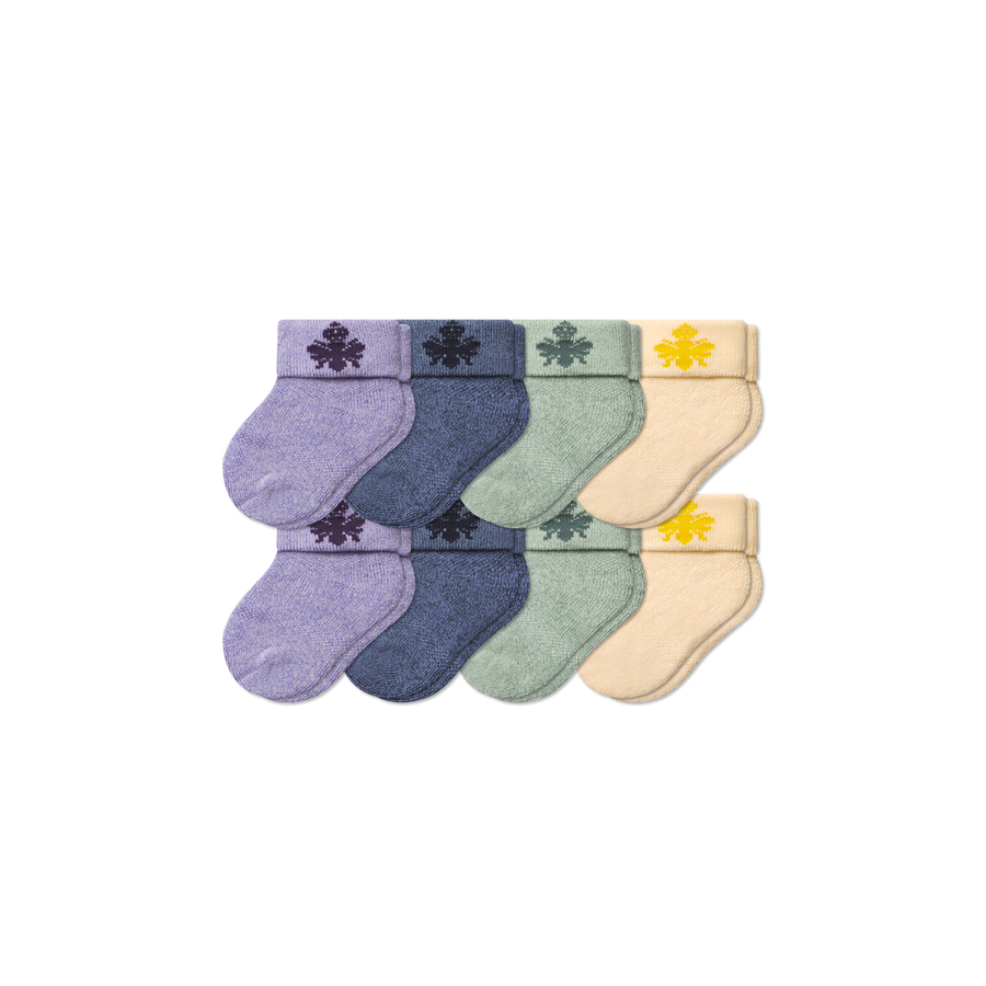 Baby Sock 8-Pack (0-6 Months) - Weekly Rotation