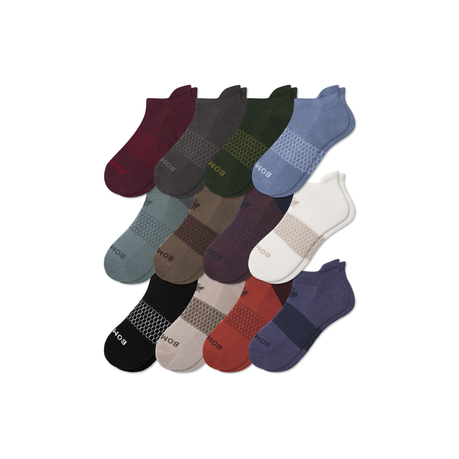 Men's Ankle Sock 12-Pack - Blue Smoke Navy Mix L