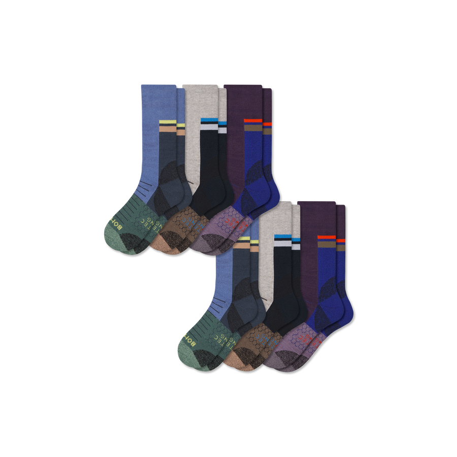 Women's Hiking Calf Sock 6-Pack - Trail Shift Move