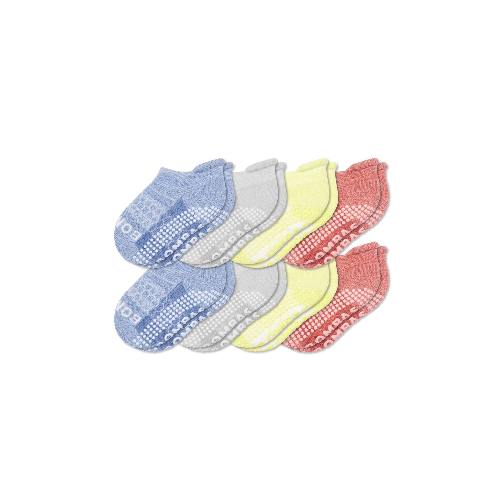Toddler Gripper Ankle Sock 8-Pack - Cherry Mix L