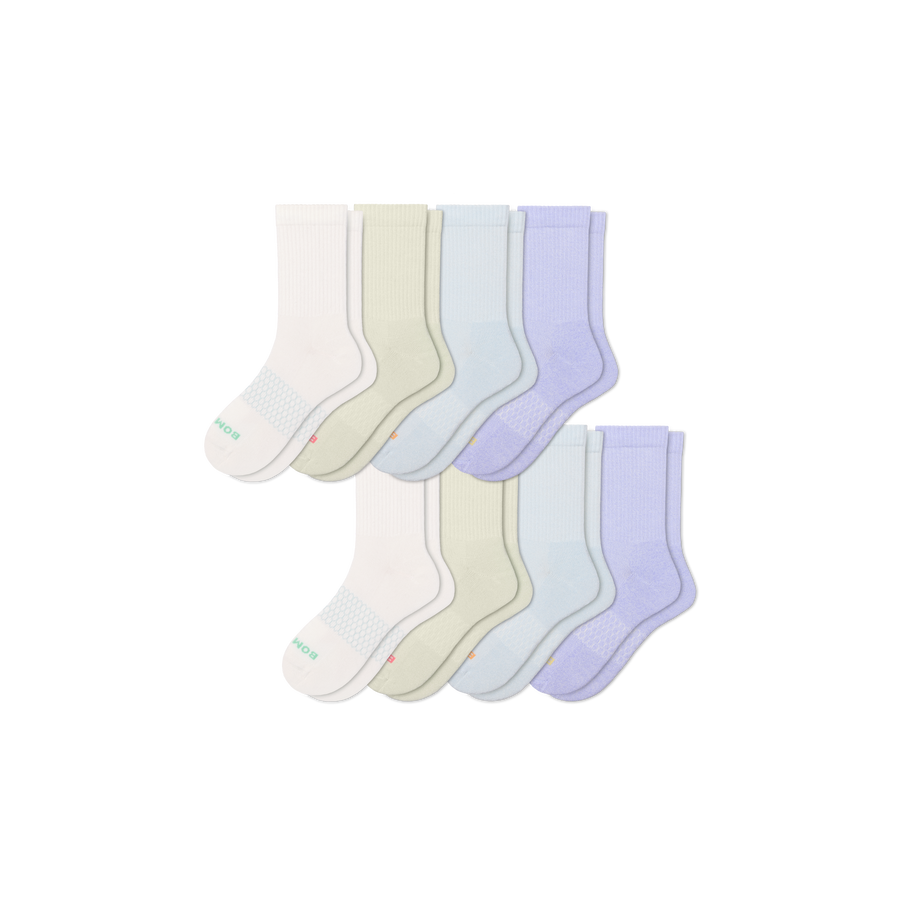 Women's Marl Half Calf Sock 8-Pack - Studio No Show Cushion