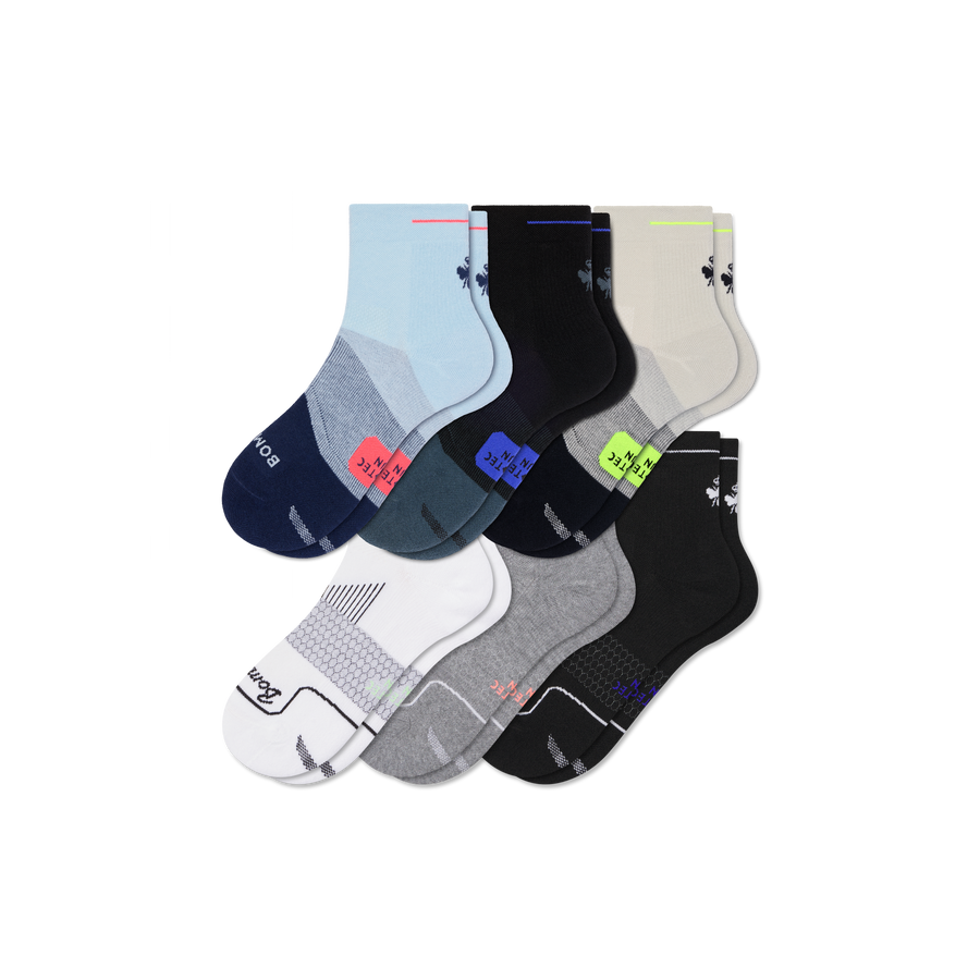 Men's Run Quarter Sock 6-Pack - Weekend Lounge Fit