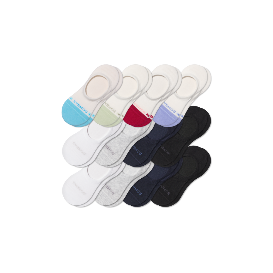 Women's Lightweight No Show Sock 12-Pack - Breathable School Comfort