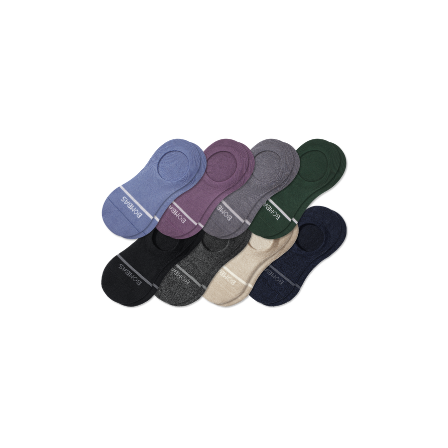 Women's Lightweight Merino Wool Blend No Show Sock 8-Pack - Comfort Hike Support
