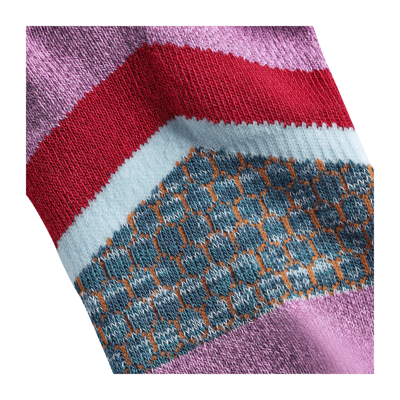 Women's Fair Isle Ankle Socks - dusk-purple - 19