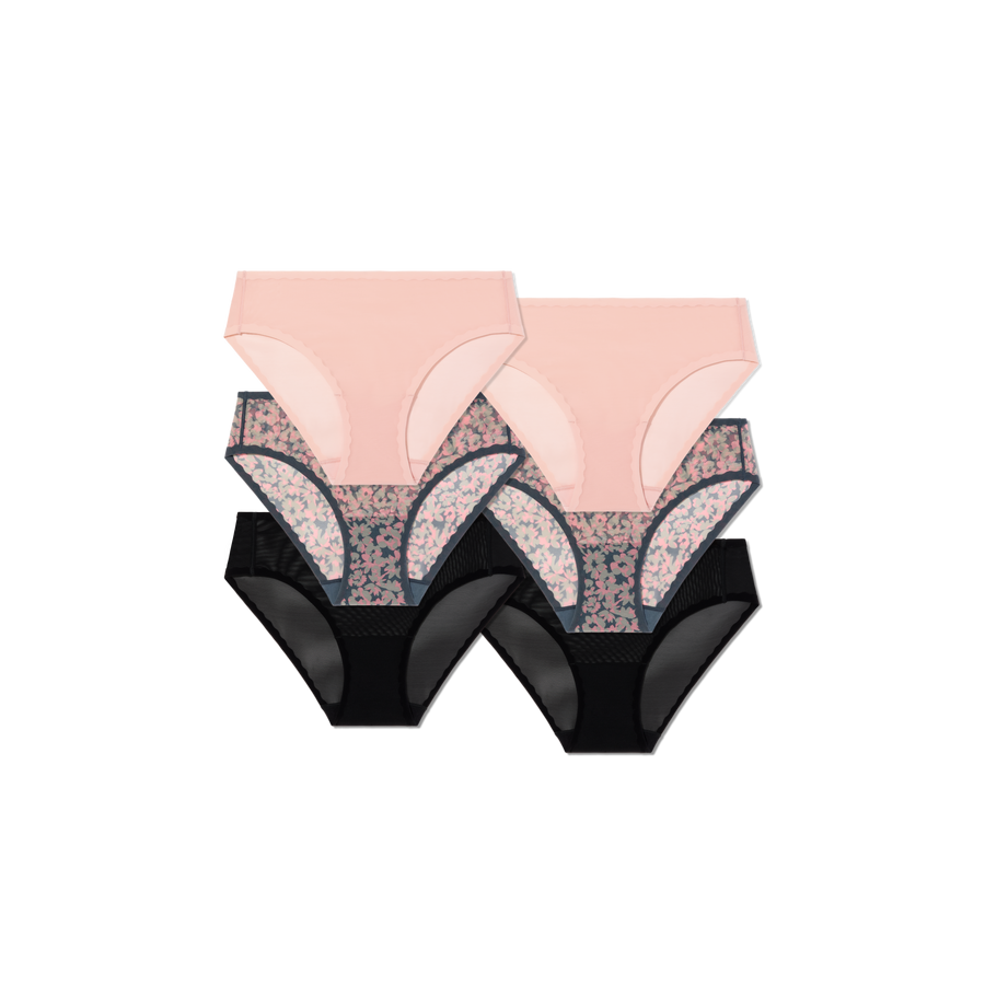 Women’s SoftMesh Brief 6-Pack - Lounge Layer