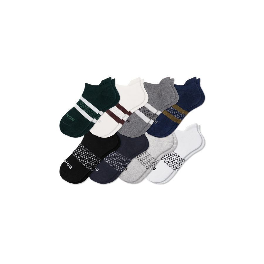 Men's Solids Ankle Sock 8-Pack - Everyday Shift Move