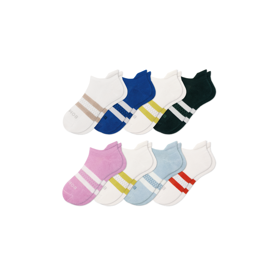 Youth Ankle Sock 8-Pack - Modern Office Pair