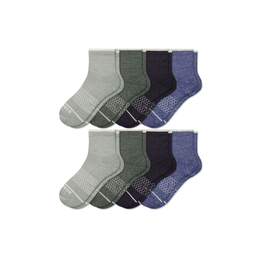 Women's Merino Wool Blend Quarter Sock 8-Pack - Steady Wear