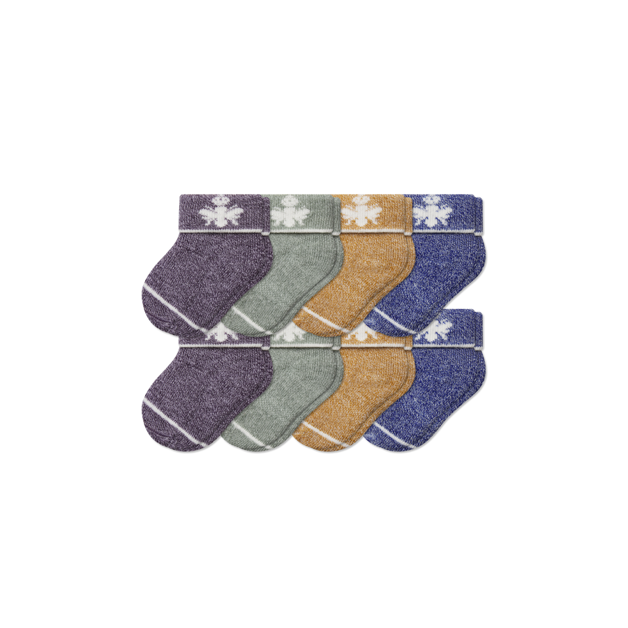 Baby Merino Wool Blend Calf Sock 8-Pack (0-6 Months) - Modern Home Comfort