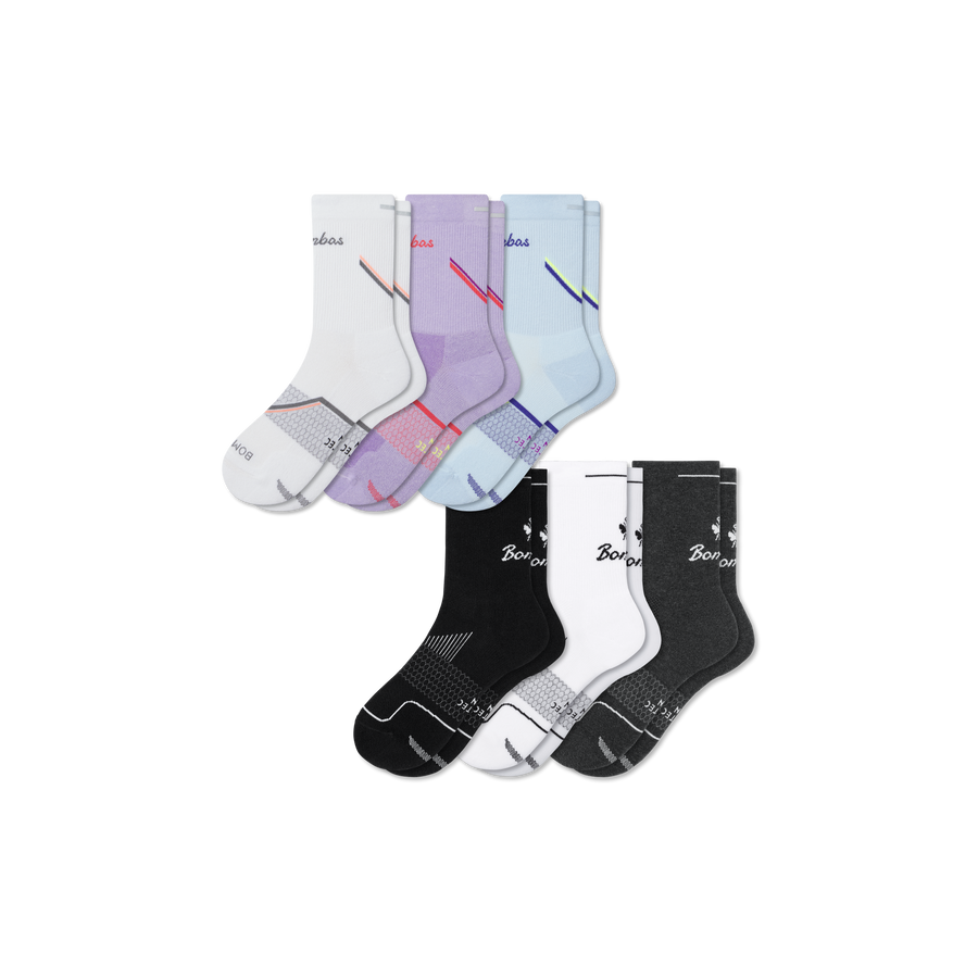 Women's Run Half Calf Sock 6-Pack - Comfort Hike Wear