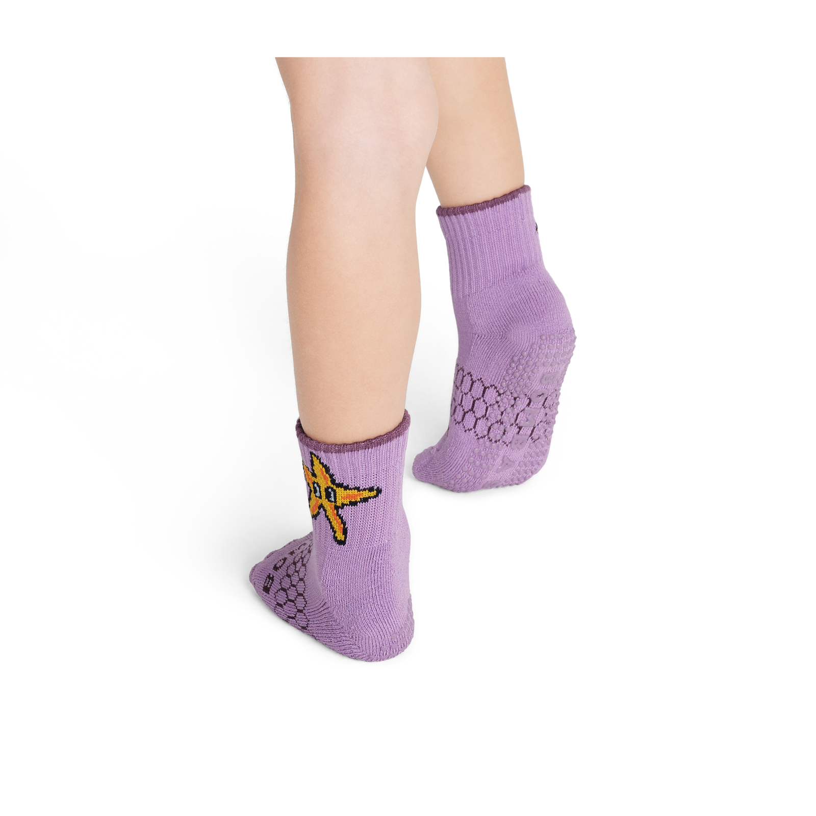 Toddler Gripper Calf Sock 12-Pack- Lavendar- 3