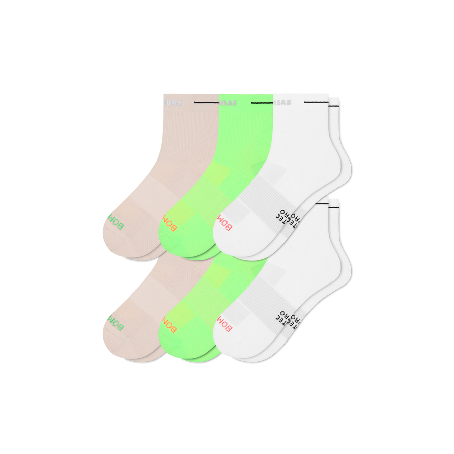 Women's RunPro Quarter Sock 6-Pack - Cozy Hike Support