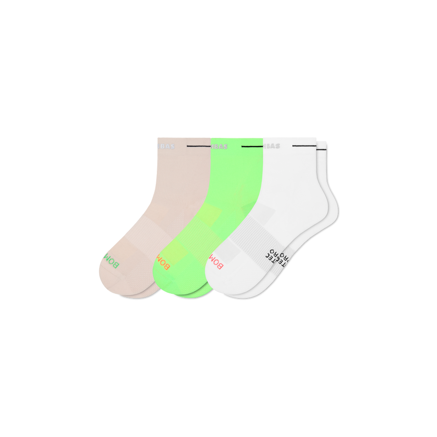 Women's RunPro Quarter Sock 3-Pack - Modern No Show Rotation