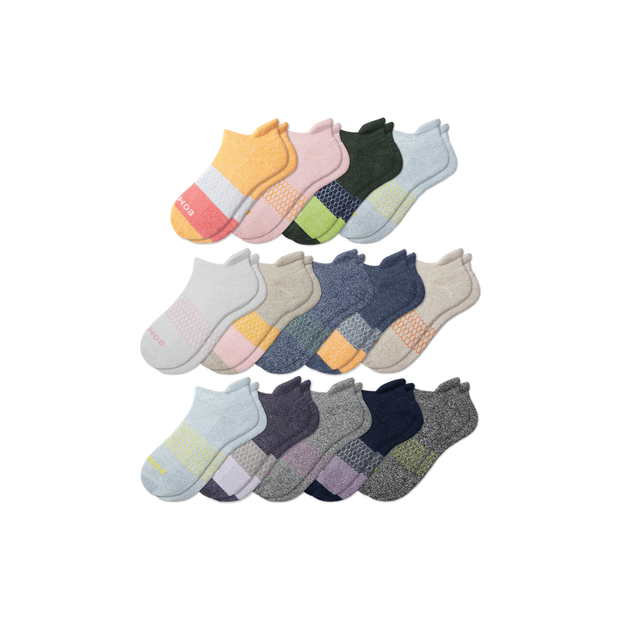 Youth Week of Bombas Ankle Sock 14-Pack - Easy Trail Move