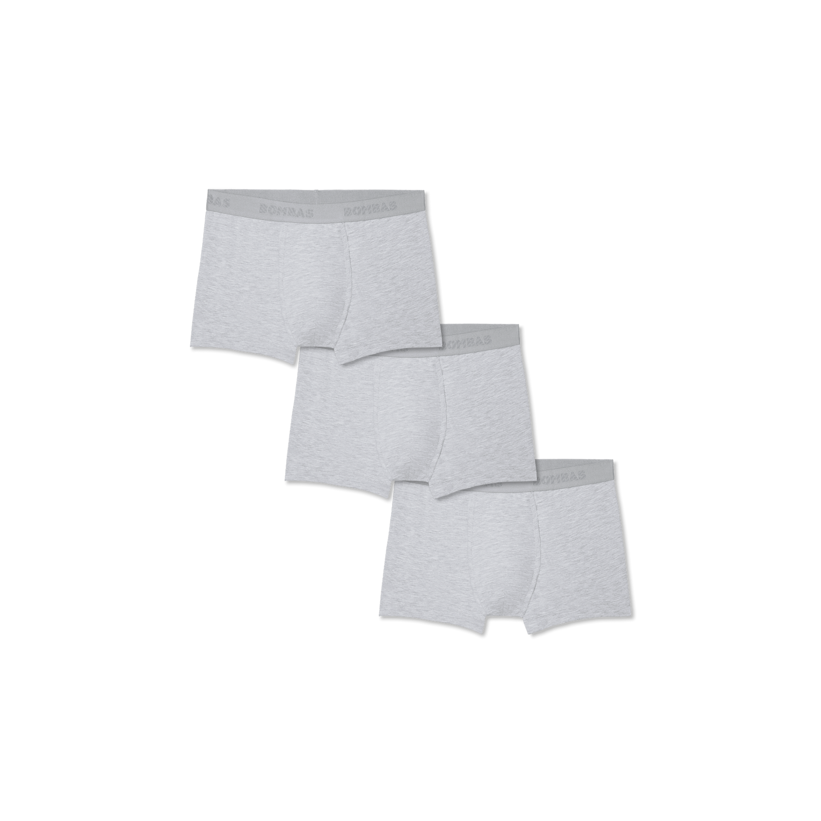Men's Cotton Modal Blend Trunk 3-Pack - Medium Heather Grey