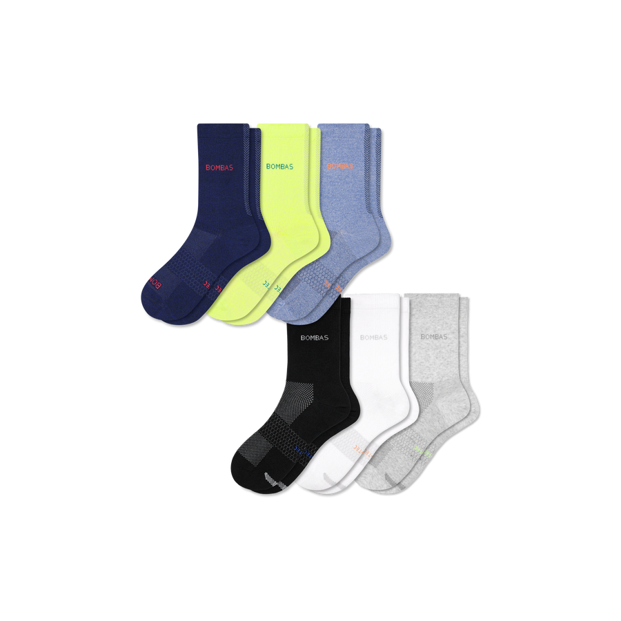 Men's UltraLite Sport Half Calf Sock 6-Pack - Daily Hike Move