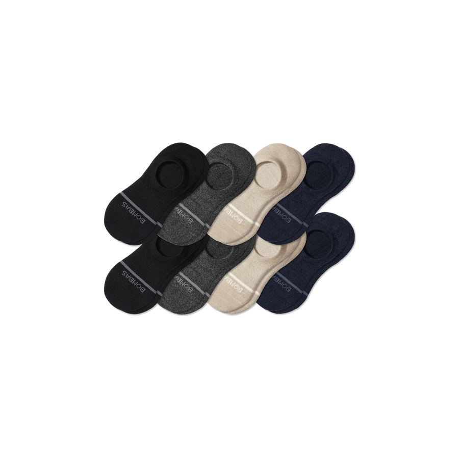 Men's Lightweight Merino Wool Blend No Show Sock 8-Pack - Modern Home Pair