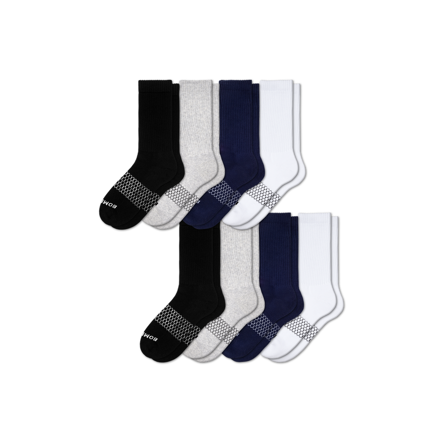 Women's Solids Calf Sock 8-Pack - Modern Hike Fit