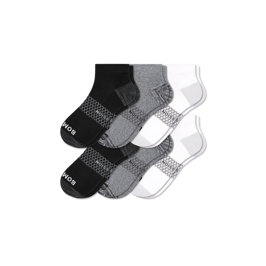 Men's Everyday Compression Ankle Sock 6-Pack - Training Court Fit