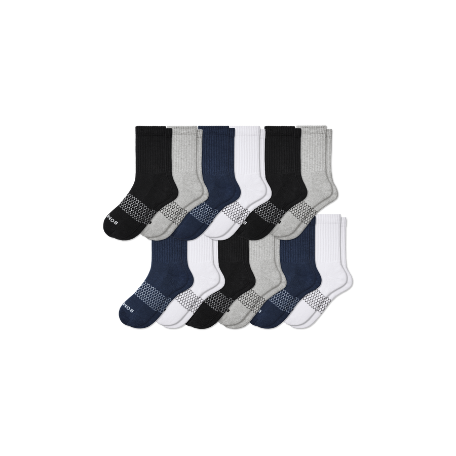 Women's Solids Half Calf Sock 12-Pack - Easy Support
