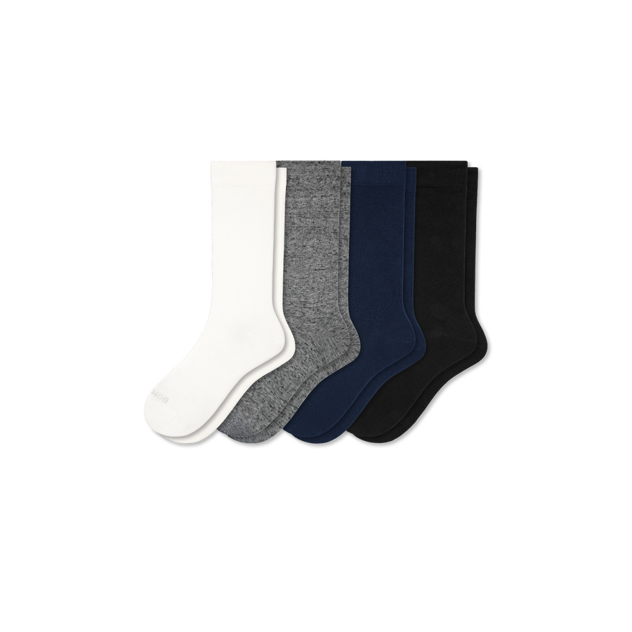 Women's Lightweight Calf Sock 4-Pack - Breathable Shift Fit