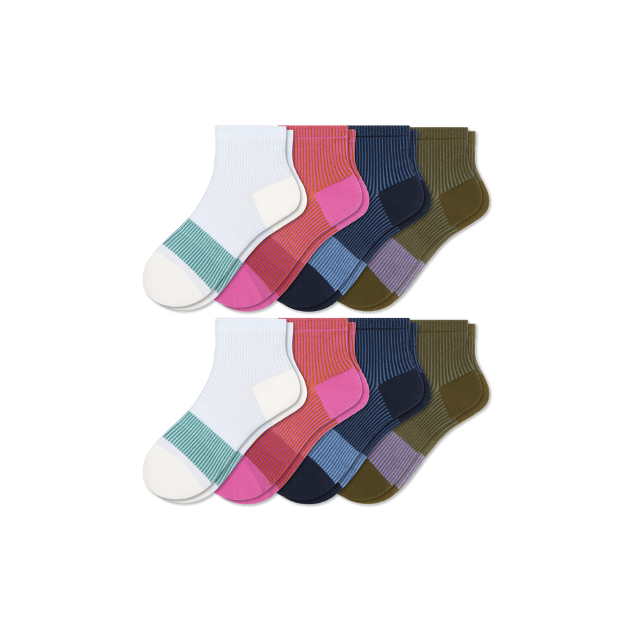 Youth Lightweight Quarter Sock 8-Pack - Outdoor Studio Wear