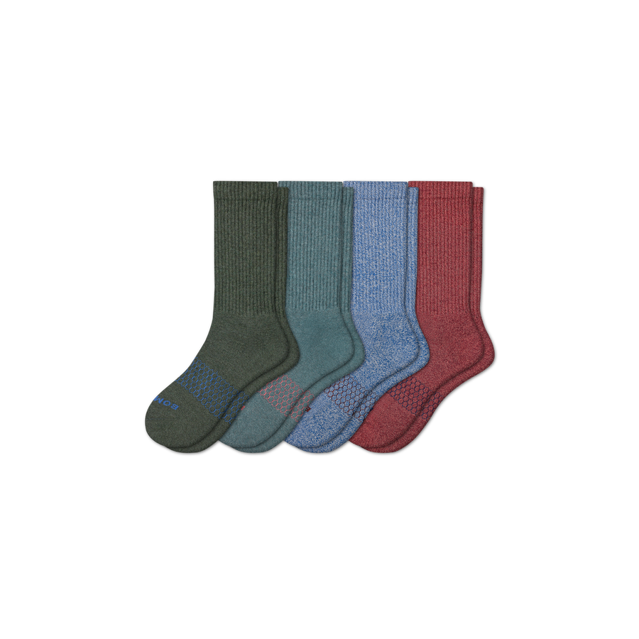 Men's Best Seller Calf Sock 4-Pack - Cozy Run Comfort