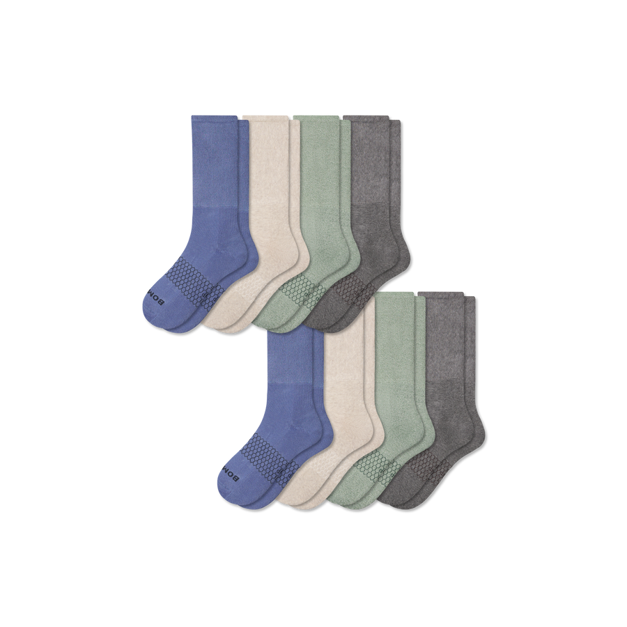 Women's Wide Calf Sock 8-Pack - Classic School Cushion