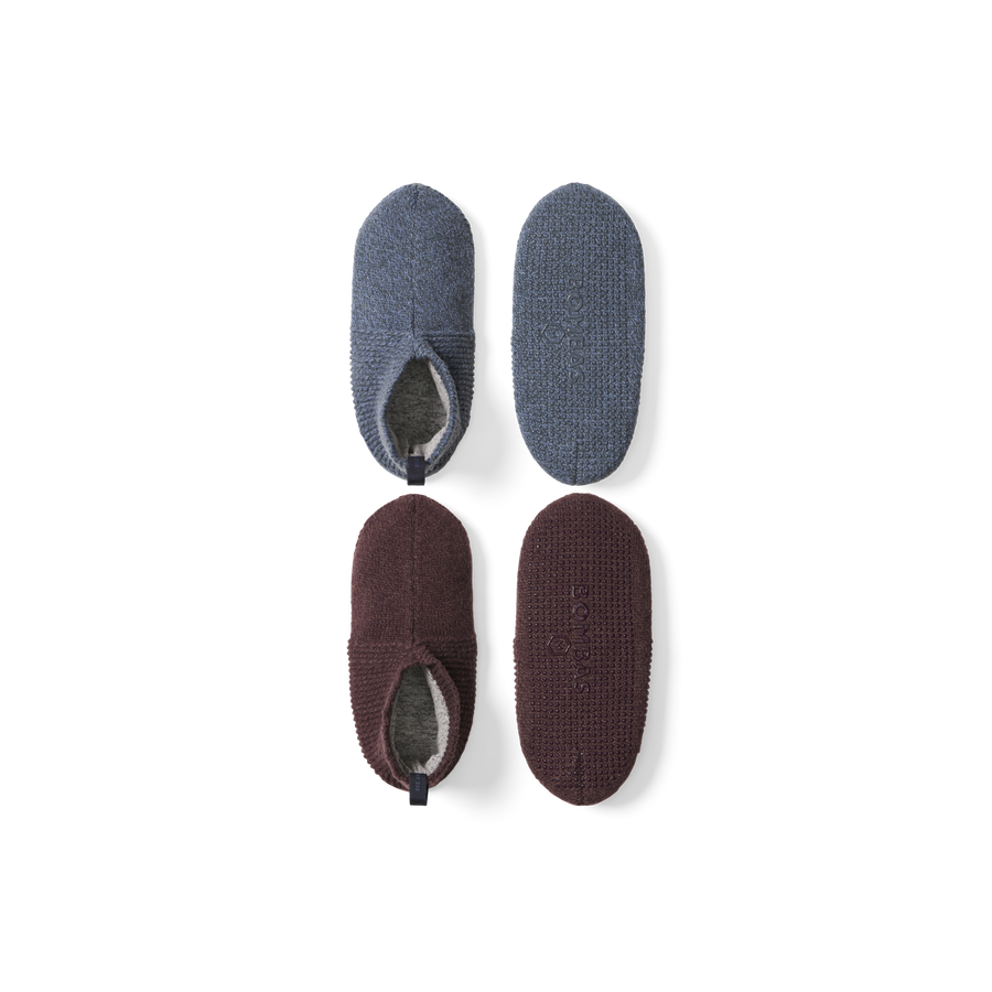Men's Gripper Slipper 2-Pack - Cozy Studio Slip