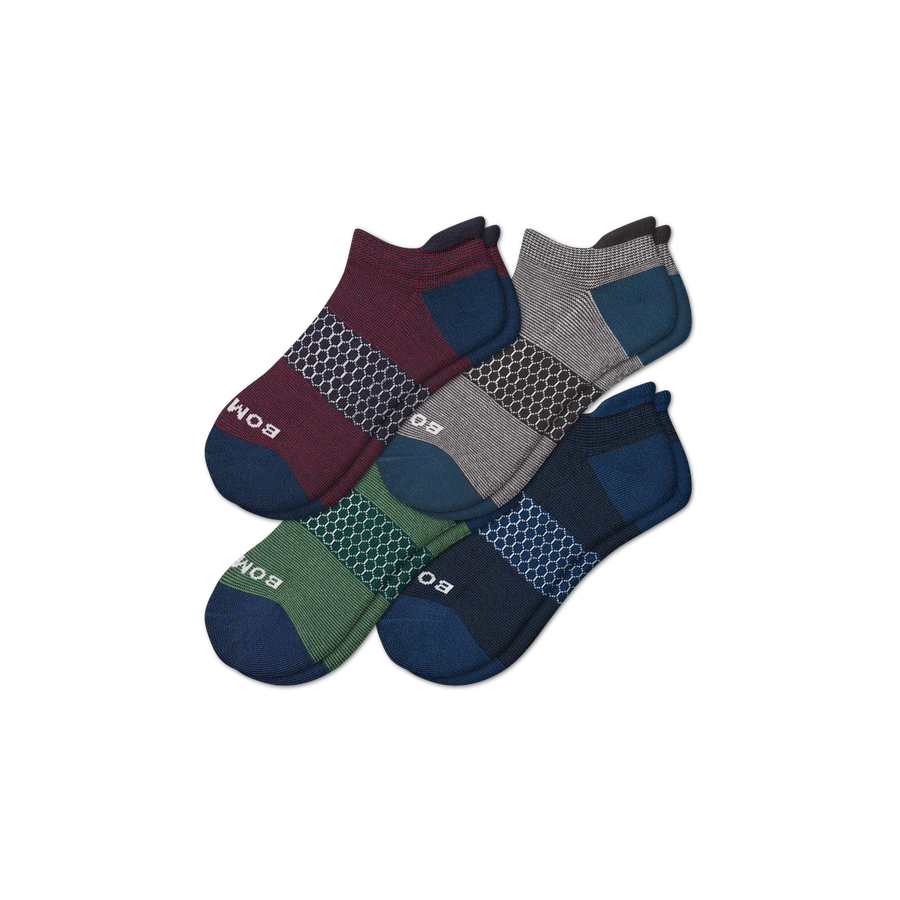 Men's Microstripe Ankle Sock 4-Pack - Outdoor Crew Fit