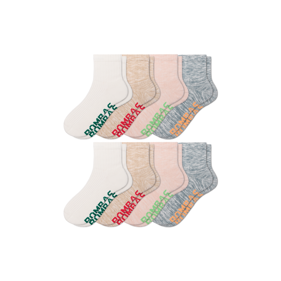 Women's Summer Ragg Quarter Sock 8-Pack - Classic No Show Pair
